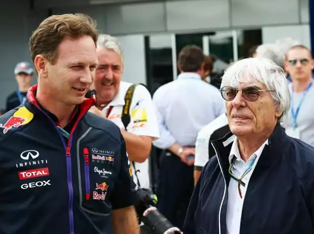 Christian Horner, Bernie Ecclestone Titel-Bild zur News: Christian Horner, Bernie Ecclestone
