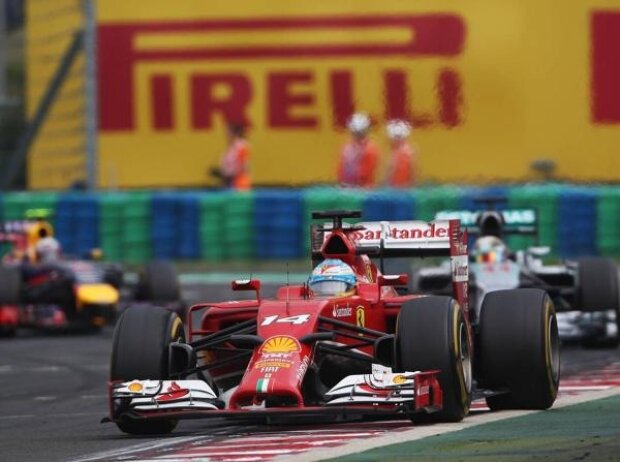 Titel-Bild zur News: Fernando Alonso, Lewis Hamilton, Daniel Ricciardo