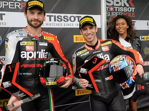 Marco Melandri, Sylvain Guintoli Titel-Bild zur News: Marco Melandri, Sylvain Guintoli