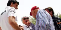 Toto Wolff, Bernie Ecclestone, Christian Horner