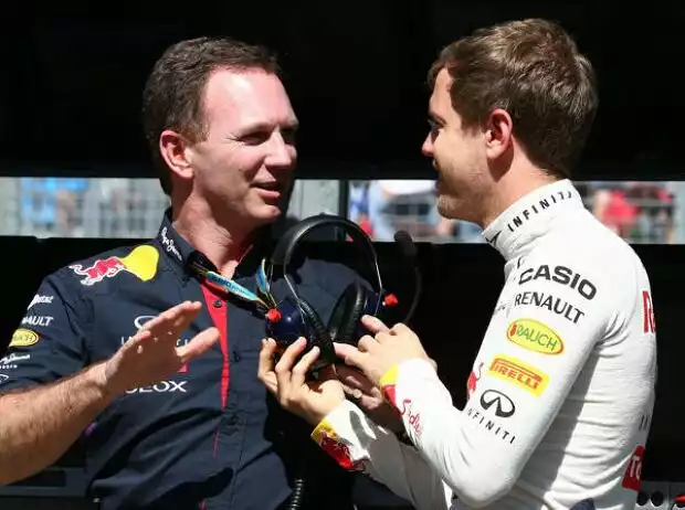 Christian Horner, Sebastian Vettel Titel-Bild zur News: Christian Horner, Sebastian Vettel