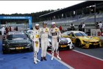 Timo Glock (MTEK-BMW), Robert Wickens (HWA-Mercedes 2) und Marco Wittmann (RMG-BMW) 