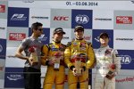 Tom Blomqvist, Antonio Giovinazzi und Lucas Auer 