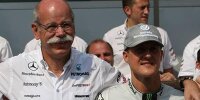 Bild zum Inhalt: Mercedes schwört Michael Schumacher die Treue