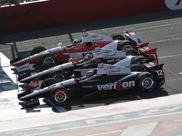 Will Power, Juan Pablo Montoya, Helio Castroneves Titel-Bild zur News: Will Power, Juan Pablo Montoya, Helio Castroneves
