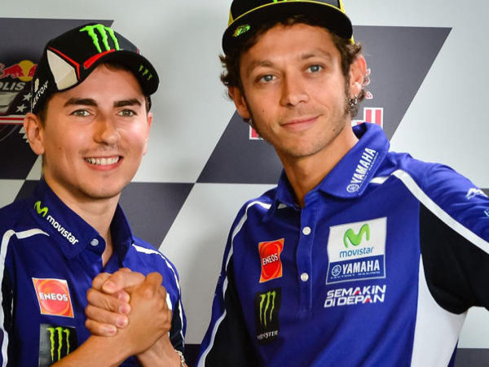 Jorge Lorenzo, Valentino Rossi