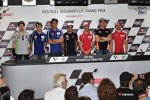 Nicky Hayden, Jorge Lorenzo, Valentino Rossi, Marc Marquez, Andrea Dovizioso, Aleix Espargaro und Cal Crutchlow