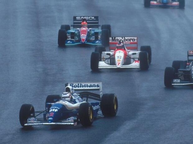 Nigel Mansell, Heinz-Harald Frentzen, Mika Häkkinen