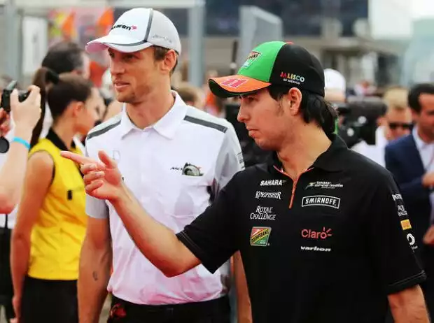 Sergio Perez, Jenson Button Titel-Bild zur News: Sergio Perez, Jenson Button