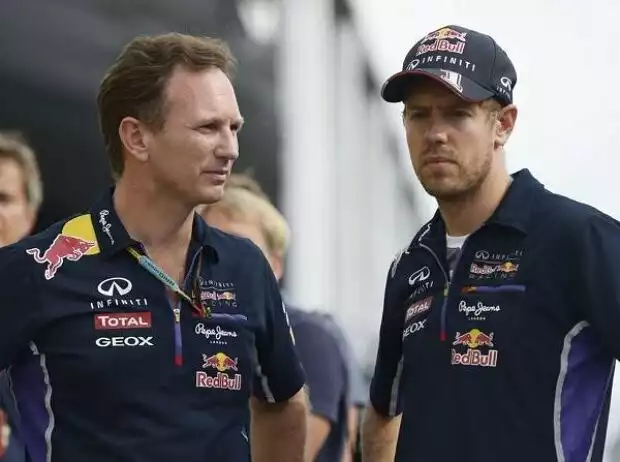 Christian Horner, Sebastian Vettel Titel-Bild zur News: Christian Horner, Sebastian Vettel