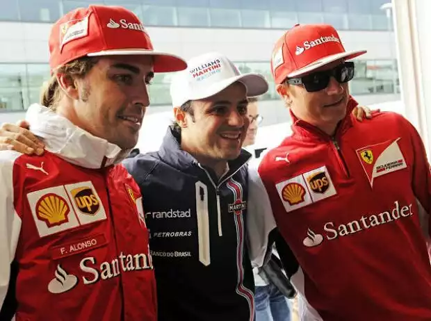 Felipe Massa, Fernando Alonso, Kimi Räikkönen Titel-Bild zur News: Felipe Massa, Fernando Alonso, Kimi Räikkönen