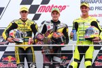 Maverick Vinales Mika Kallio und Dominique Aegerter 