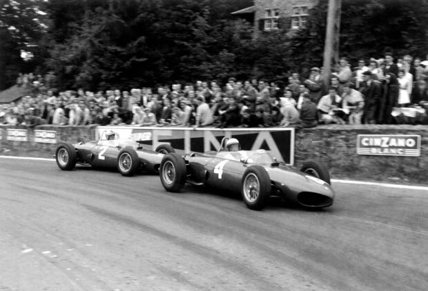 Ferrari Scuderia Ferrari F1 ~Phil Hill und Wolfgang Graf Berghe von Trips (beide Ferrari)~ Ferrari Scuderia Ferrari F1 ~Phil Hill und Wolfgang Graf Berghe von Trips (beide Ferrari)~
