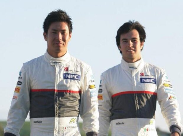 Titel-Bild zur News: Sergio Perez, Kamui Kobayashi