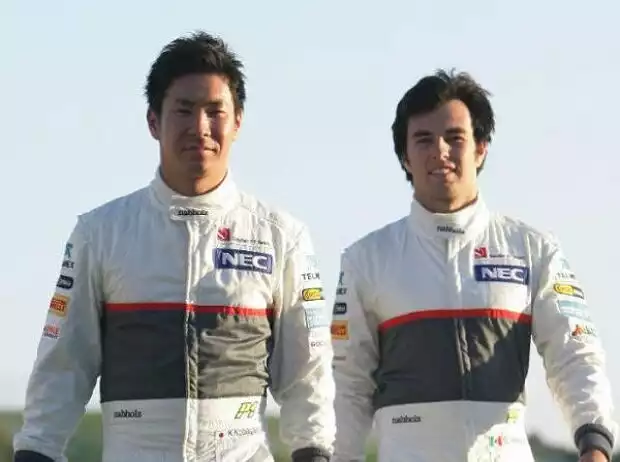 Sergio Perez, Kamui Kobayashi Titel-Bild zur News: Sergio Perez, Kamui Kobayashi