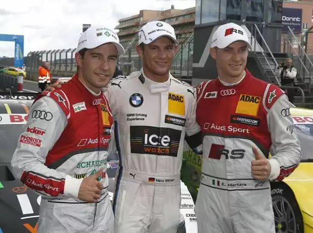 Mike Rockenfeller, Marco Wittmann, Edoardo Mortara Titel-Bild zur News: Mike Rockenfeller, Marco Wittmann, Edoardo Mortara