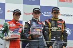 Antonio Fuoco, Max Verstappen und Esteban Ocon 