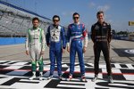 Die vier IndyCar-Rookies 2014: Carlos Munoz, Carlos Huertas, Michail Aljoschin und Jack Hawksworth