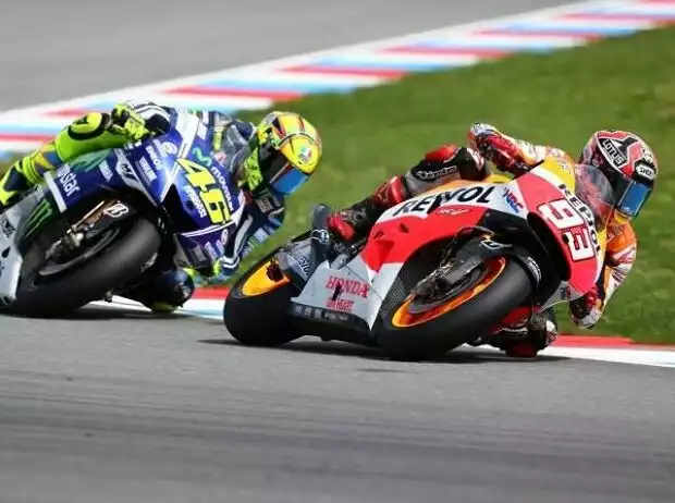 Marc Marquez vor Valentino Rossi Titel-Bild zur News: Marc Marquez vor Valentino Rossi