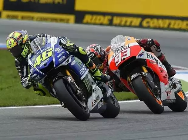 Titel-Bild zur News: Valentino Rossi, Marc Marquez