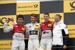 Mike Rockenfeller (Phoenix-Audi), Marco Wittmann (RMG-BMW) und Edoardo Mortara (Abt-Audi) 