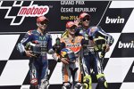 Jorge Lorenzo, Daniel Pedrosa und Valentino Rossi 