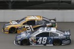 Duell zwischen Ryan Newman (Childress) und Jimmie Johnson (Hendrick) 