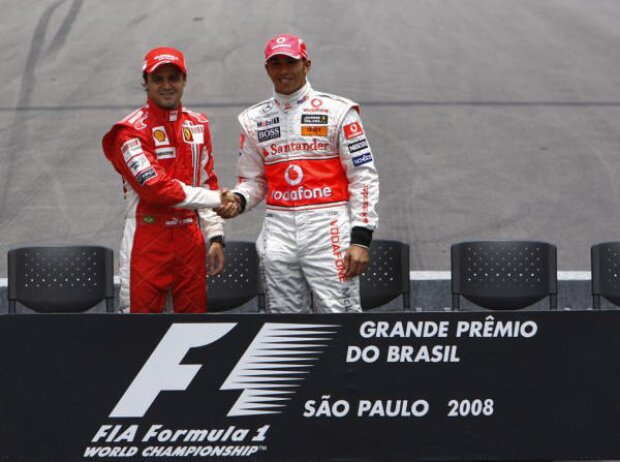 Titel-Bild zur News: Felipe Massa, Lewis Hamilton 2008