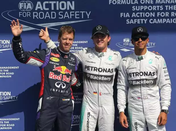 Sebastian Vettel, Nico Rosberg, Lewis Hamilton Titel-Bild zur News: Sebastian Vettel, Nico Rosberg, Lewis Hamilton