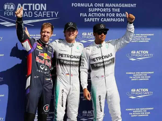 Sebastian Vettel, Nico Rosberg, Lewis Hamilton Titel-Bild zur News: Sebastian Vettel, Nico Rosberg, Lewis Hamilton