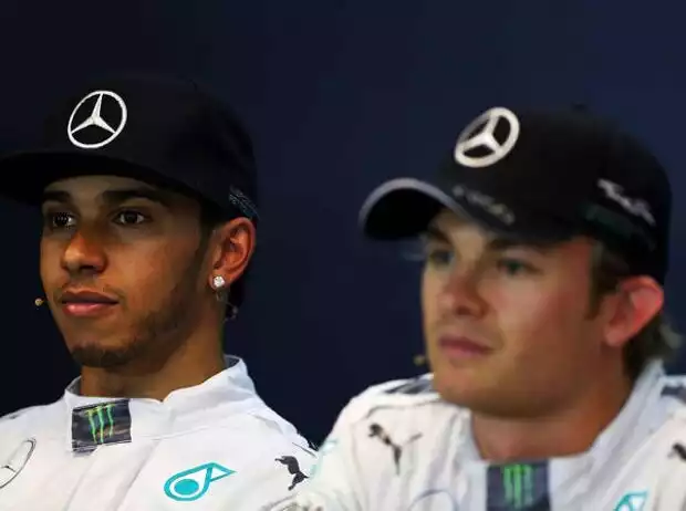 Titel-Bild zur News: Nico Rosberg, Lewis Hamilton