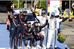 Daniel Sordo (Hyundai), Marc Marti (Hyundai), Thierry Neuville (Hyundai), Nicolas Gilsoul (Hyundai) und Andreas Mikkelsen (Volkswagen II) 