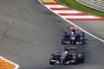 Adrian Sutil (Sauber) und Jean-Eric Vergne (Toro Rosso) 