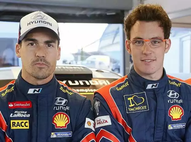 Titel-Bild zur News: Daniel Sordo, Thierry Neuville, Juho Hänninen