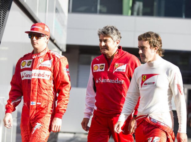 Kimi Räikkönen, Marco Mattiacci, Fernando Alonso