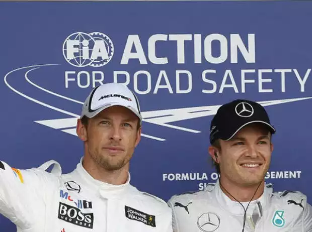 Jenson Button, Nico Rosberg Titel-Bild zur News: Jenson Button, Nico Rosberg