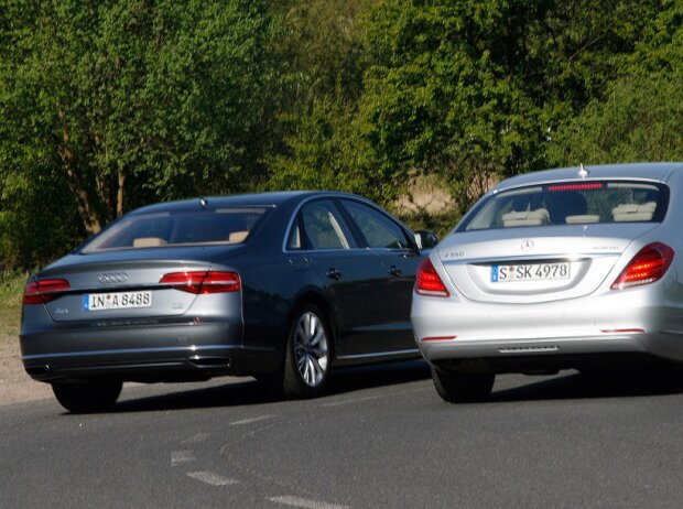 Audi A8 3.0 TDI und Mercedes-Benz S350 Bluetec Audi A8 3.0 TDI und Mercedes-Benz S350 Bluetec