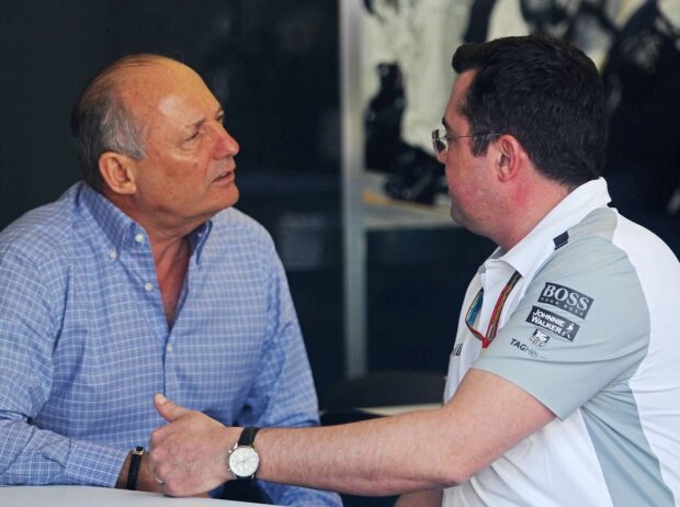 Ron Dennis, Eric Boullier Ron Dennis, Eric Boullier