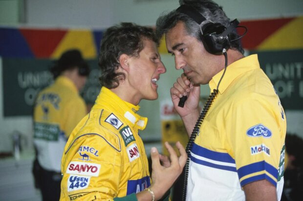 Michael Schumacher Flavio Briatore ~Michael Schumacher und Flavio Briatore ~ Michael Schumacher Flavio Briatore ~Michael Schumacher und Flavio Briatore ~