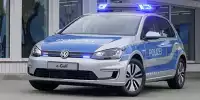 Bild zum Inhalt: Volkswagen bringt e-Golf in "Polizeiuniform"