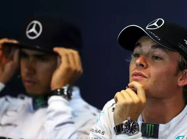 Titel-Bild zur News: Nico Rosberg, Lewis Hamilton