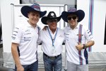 Felipe Massa (Williams) und Valtteri Bottas (Williams) mit Mario Andretti