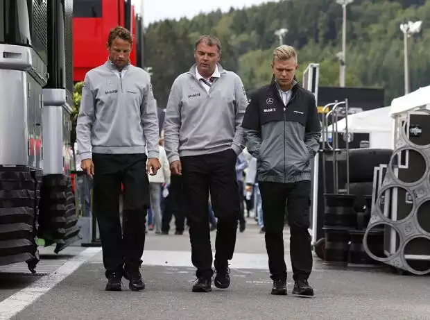 Jenson Button, Kevin Magnussen Titel-Bild zur News: Jenson Button, Kevin Magnussen