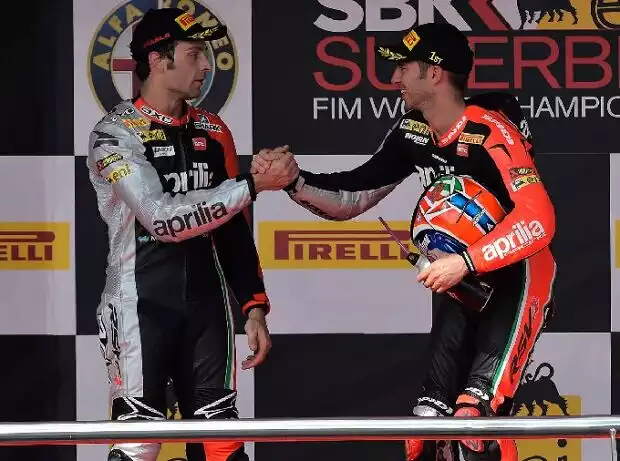 Marco Melandri, Sylvain Guintoli Titel-Bild zur News: Marco Melandri, Sylvain Guintoli