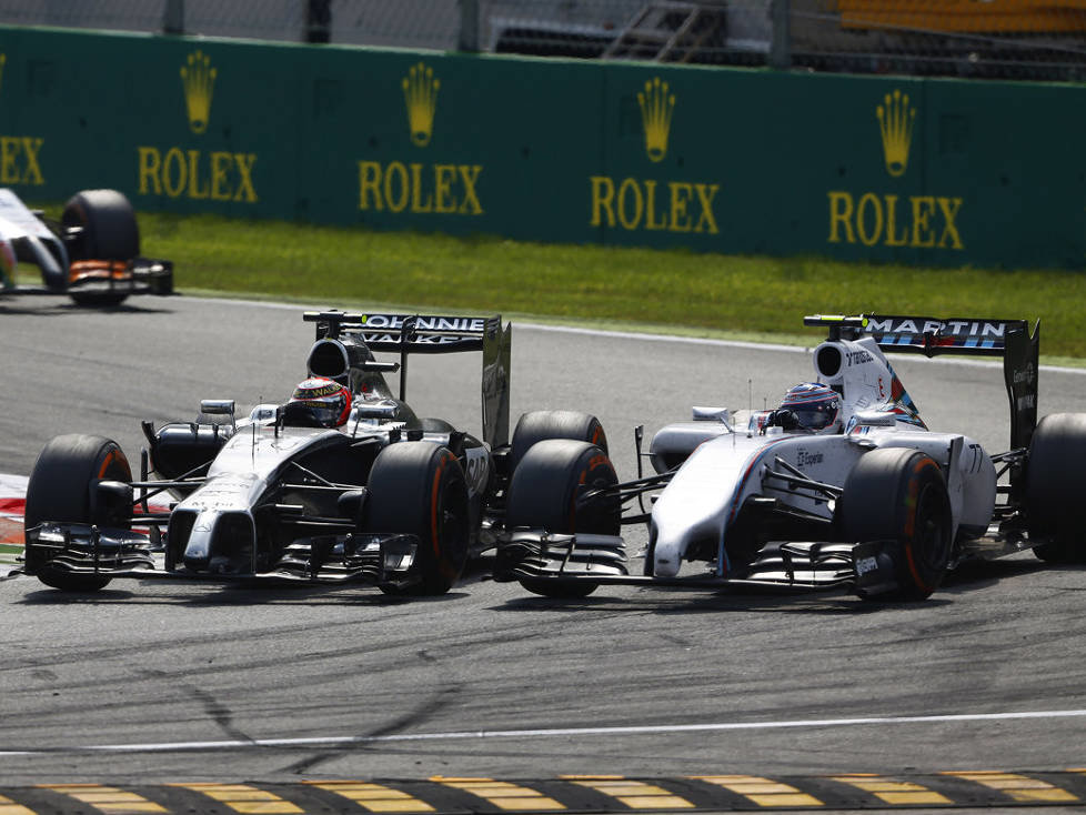 Kevin Magnussen, Valtteri Bottas, Sergio Perez