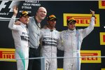 Lewis Hamilton (Mercedes) gewinnt in Monza vor Nico Rosberg (Mercedes) und Felipe Massa (Williams) 