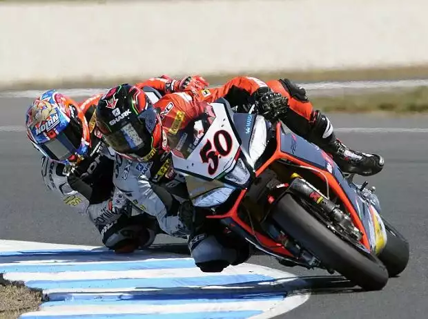 Sylvain Guintoli, Marco Melandri Titel-Bild zur News: Sylvain Guintoli, Marco Melandri
