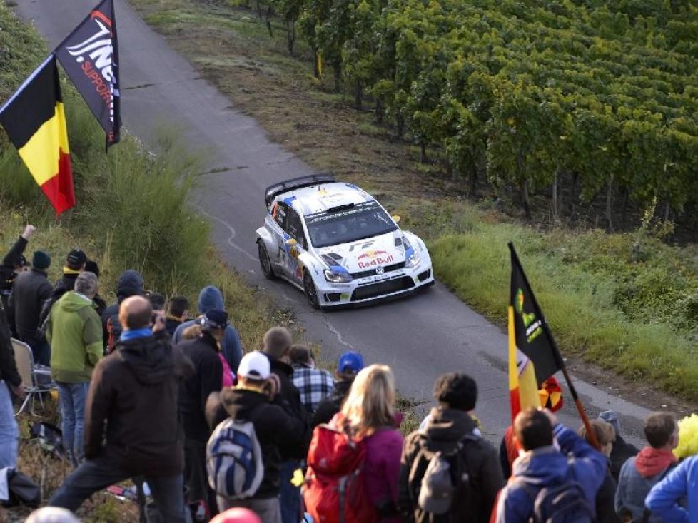 Andreas Mikkelsen (N), Ola Fløene (FIN) Volkswagen Polo R WRC (2014) WRC Rally Germany 2014