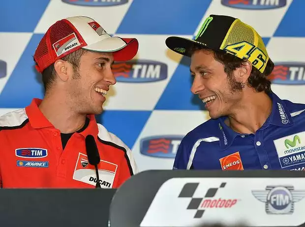 Andrea Dovizioso, Valentino Rossi Titel-Bild zur News: Andrea Dovizioso, Valentino Rossi