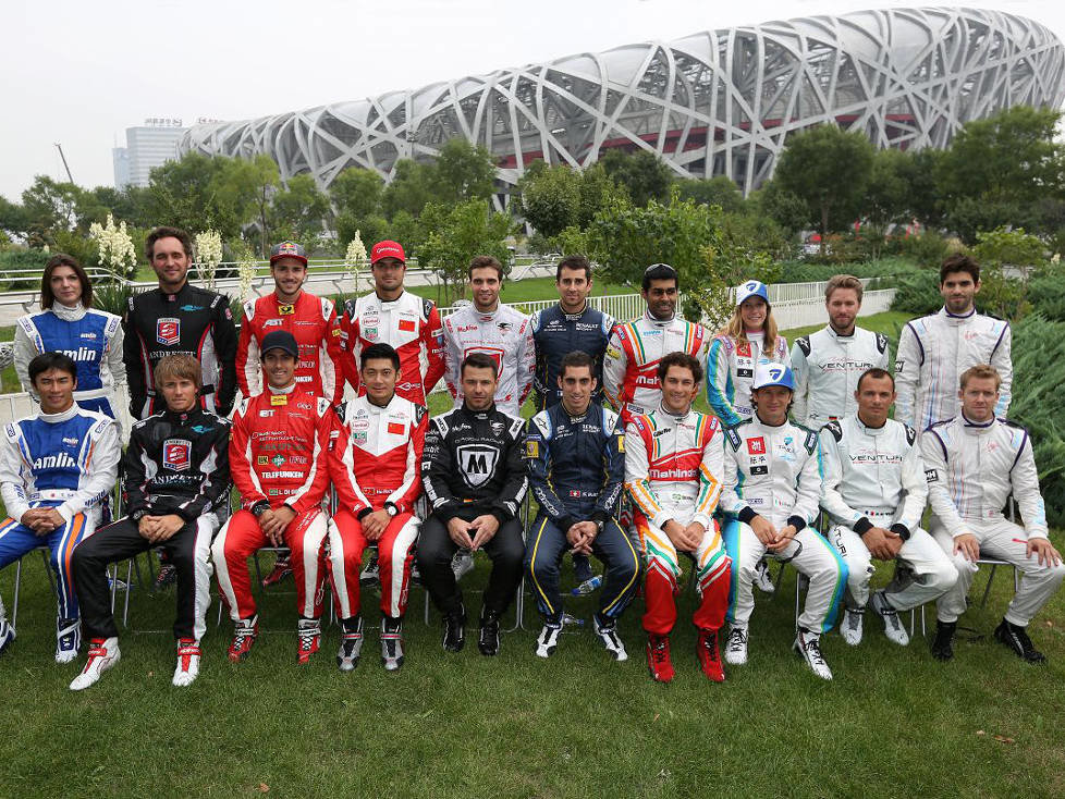 Formel E Fahrer Piloten Starterfeld Peking